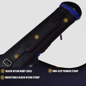Champion 2X4,3x6 Leatherette/Nylon Billiard Pool Cue Stick Hard Case 4S2B, 6S3B